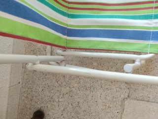Sillita infantil plegable de rayas