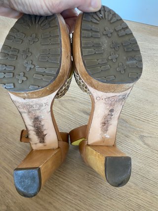 Sandalias C.Doux Talla 37 Piel Serpiente