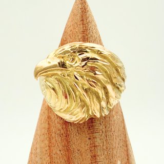 Anillo Águila Oro 18K; T34; 14,28g.