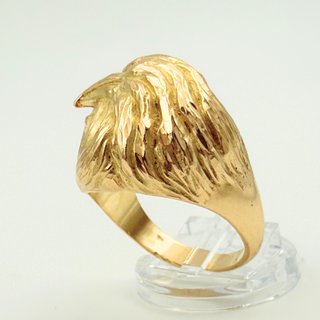 Anillo Águila Oro 18K; T34; 14,28g.