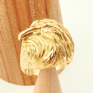 Anillo Águila Oro 18K; T34; 14,28g.