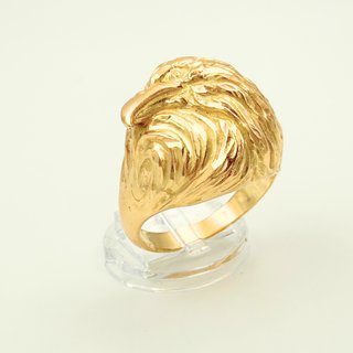 Anillo Águila Oro 18K; T34; 14,28g.