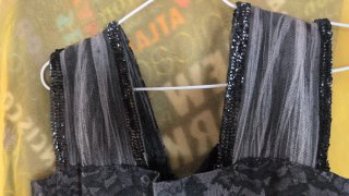 Vestido gótico vintage encaje y tul