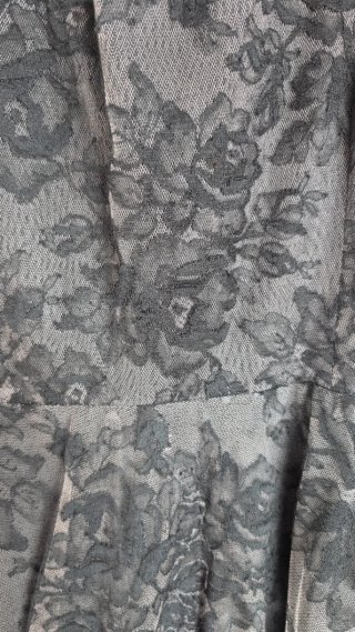 Vestido gótico vintage encaje y tul