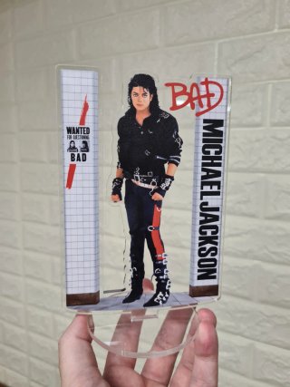 Michael Jackson figura acrílica decorativa de 15cm