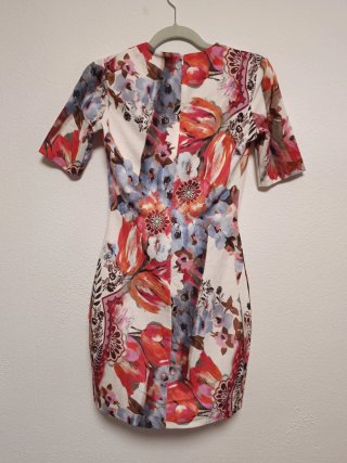 Vestido Desigual Talla S Estampado Floral