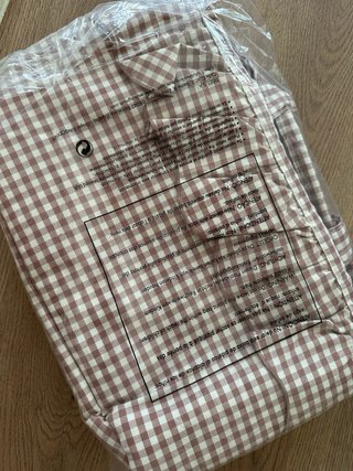 Bolso cambiador praliné vichy