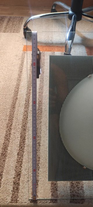 Lámpara de techo moderna cristal y metal.