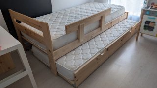 Cama nido madera LUFE + barrera