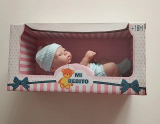 Muñeco Mi Bebito con gorrito y pañal