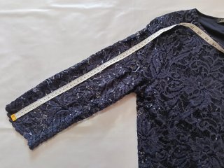 Blusa de fiesta para mujer "I de N" en encaje azul