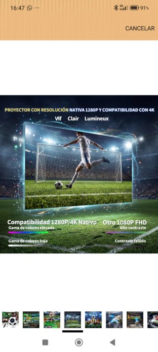 Proyector 4K Nuevo a Estrenar