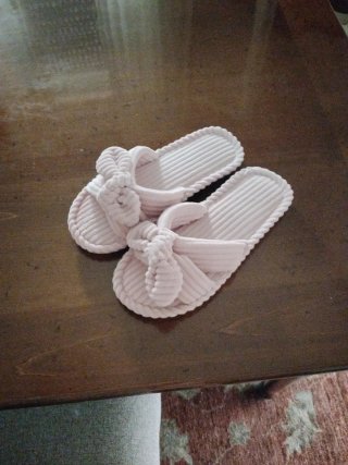 Ciabatte in velluto rosa