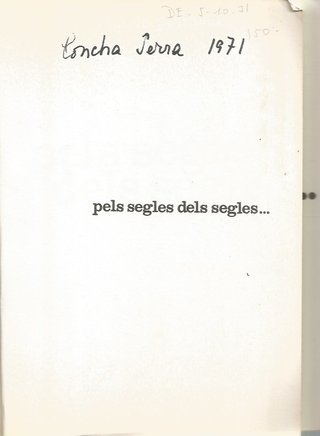 PELS SEGLES DELS SEGLES... - NÚRIA POMPEIA