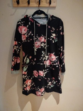 Vestido Sudadera Floral Talla M