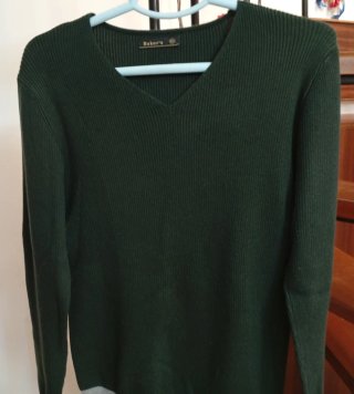 Jersey Baker's Verde Oscuro y Gris Talla L/XL