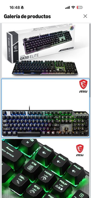 Teclado Gaming MSI Vigor GK50 Elite RGB