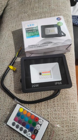 Foco LED RGB 20W Flood Light Ultra Thin