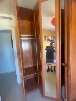 Armario modular con espejos esquinero