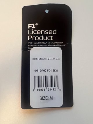 Chaqueta Formula 1 Negra y Blanca