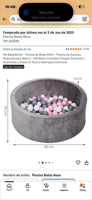 Piscina de Bolas Rosa para Bebé