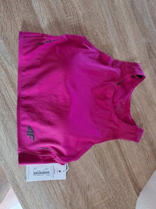 Top deportivo 4F rosa talla M
