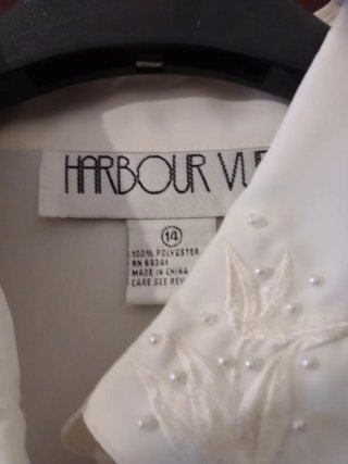 Blusa Blanca Harbour Vue Talla 14/XL