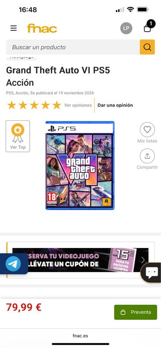 Grand Theft Auto VI PS5 Acción