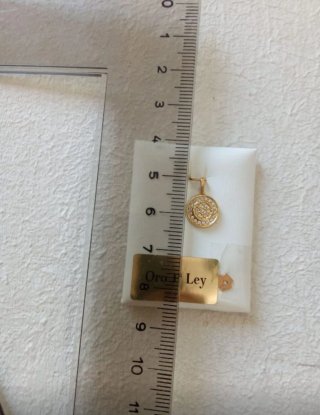 Colgante círculo Oro 18k