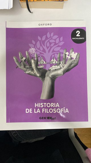 Libro Historia de la filosofía 2do bachillerato.
