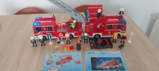 Playmobil,bomberos,lote,camión,camión bomberos