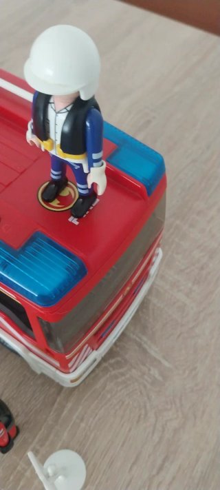Playmobil,bomberos,lote,camión,camión bomberos