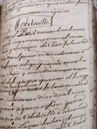 Manuscrito antiguo 1797