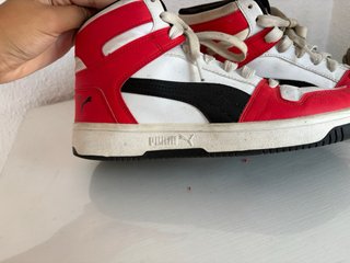 Zapatillas Puma Altas Rojas y Blancas