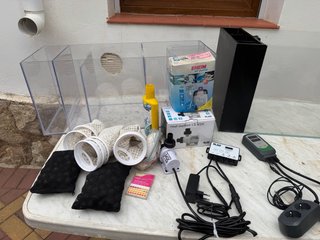 Lote acuario marino 80L + sump