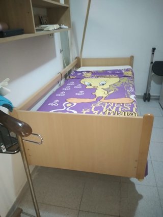 Cama con barandilla para mayores/enfermos