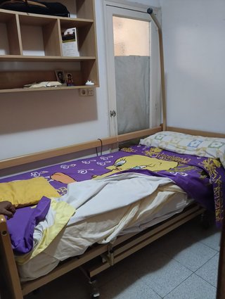 Cama con barandilla para mayores/enfermos