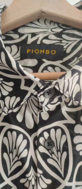 Camisa manga corta estampada algodón 100%