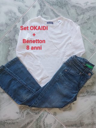 Set Okaidi + Benetton 8 anni