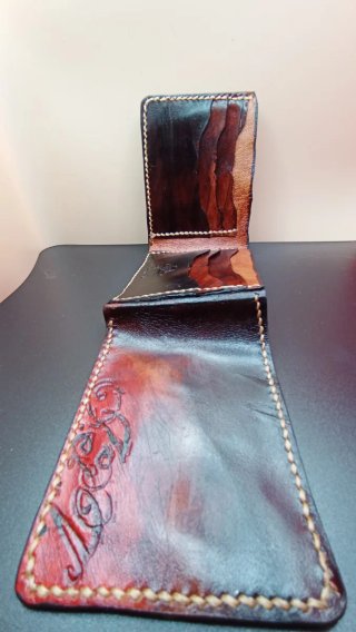 Cinturón y Cartera Cuero Auténtico Aromacuir