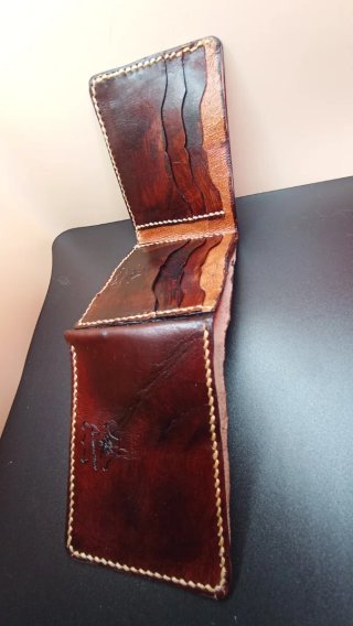 Cinturón y Cartera Cuero Auténtico Aromacuir