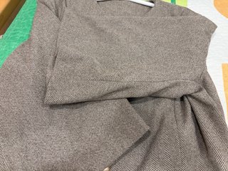Chaqueta de botones marrón