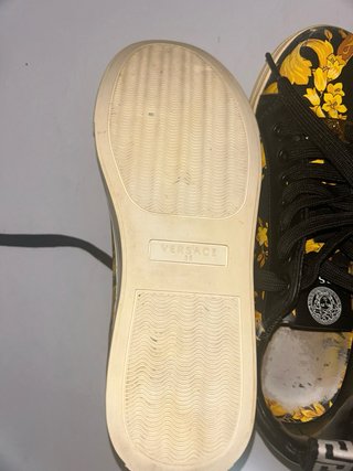 Zapatillas Versace Mujer Negro y Dorado