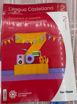 Libros de 2 de primaria Santillana nuevos