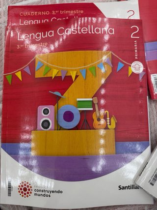 Libros de 2 de primaria Santillana nuevos