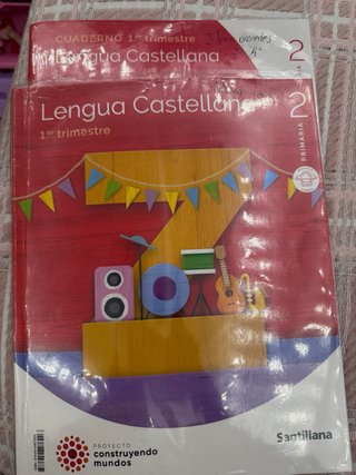 Libros de 2 de primaria Santillana nuevos