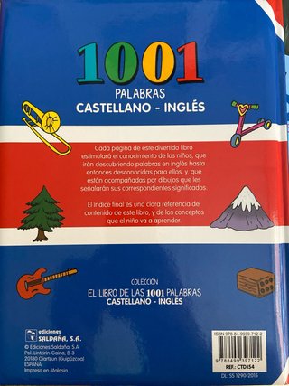 El libro de las 1001 palabras castellano-inglés