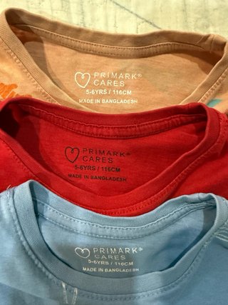 Lote 3 camisetas niño