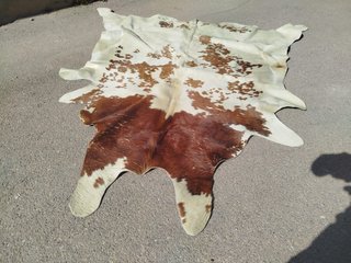 Alfombra de cuero de vaca natural
