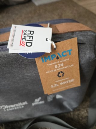Bolsa de hombro para portátil gris
